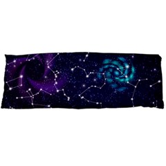 Realistic-night-sky-poster-with-constellations Body Pillow Case Dakimakura (two Sides) by Pakemis