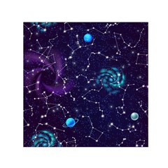 Realistic-night-sky-poster-with-constellations Square Satin Scarf (30  X 30 ) by Pakemis