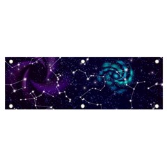 Realistic-night-sky-poster-with-constellations Banner And Sign 6  X 2 