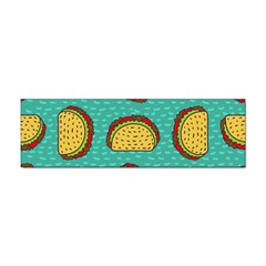 Taco-drawing-background-mexican-fast-food-pattern Sticker (bumper)