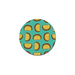 Taco-drawing-background-mexican-fast-food-pattern Golf Ball Marker (10 Pack) by Pakemis