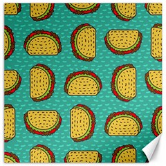 Taco-drawing-background-mexican-fast-food-pattern Canvas 20  X 20  by Pakemis