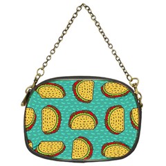 Taco-drawing-background-mexican-fast-food-pattern Chain Purse (one Side) by Pakemis