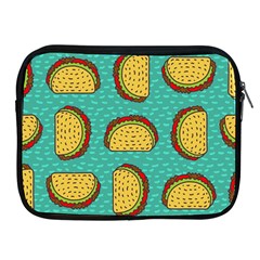 Taco-drawing-background-mexican-fast-food-pattern Apple Ipad 2/3/4 Zipper Cases by Pakemis