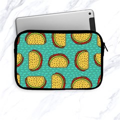 Taco-drawing-background-mexican-fast-food-pattern Apple Ipad Mini Zipper Cases by Pakemis