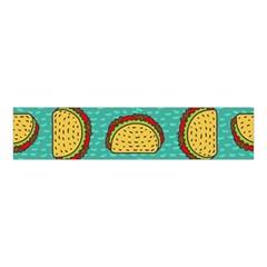 Taco-drawing-background-mexican-fast-food-pattern Velvet Scrunchie