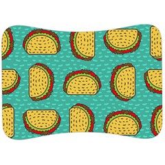 Taco-drawing-background-mexican-fast-food-pattern Velour Seat Head Rest Cushion by Pakemis