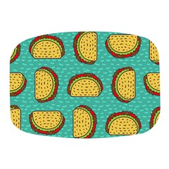 Taco-drawing-background-mexican-fast-food-pattern Mini Square Pill Box by Pakemis