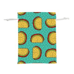 Taco-drawing-background-mexican-fast-food-pattern Lightweight Drawstring Pouch (s) by Pakemis