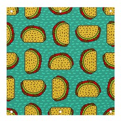 Taco-drawing-background-mexican-fast-food-pattern Banner And Sign 4  X 4  by Pakemis