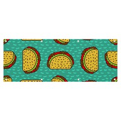 Taco-drawing-background-mexican-fast-food-pattern Banner And Sign 8  X 3  by Pakemis