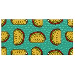 Taco-drawing-background-mexican-fast-food-pattern Banner and Sign 8  x 4  Front