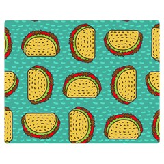 Taco-drawing-background-mexican-fast-food-pattern Flano Blanket (medium)