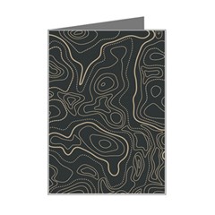 Damask-seamless-pattern Mini Greeting Card