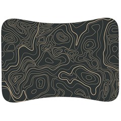 Damask-seamless-pattern Velour Seat Head Rest Cushion by Pakemis