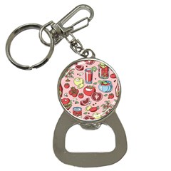 Tomato-seamless-pattern-juicy-tomatoes-food-sauce-ketchup-soup-paste-with-fresh-red-vegetables-backd Bottle Opener Key Chain by Pakemis