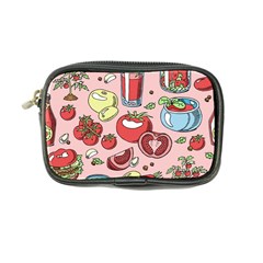 Tomato-seamless-pattern-juicy-tomatoes-food-sauce-ketchup-soup-paste-with-fresh-red-vegetables-backd Coin Purse by Pakemis