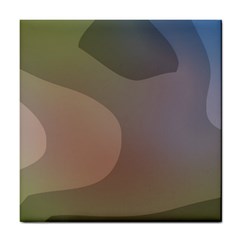 The Land 181 - Abstract Art Tile Coaster by KorokStudios