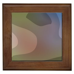 The Land 181 - Abstract Art Framed Tile by KorokStudios