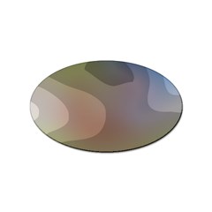 The Land 181 - Abstract Art Sticker Oval (100 Pack) by KorokStudios