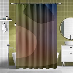 The Land 181 - Abstract Art Shower Curtain 48  X 72  (small)  by KorokStudios