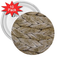 Boat Rope Close Up Texture 3  Buttons (10 Pack)  by dflcprintsclothing