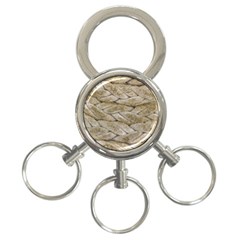 Boat Rope Close Up Texture 3-ring Key Chain by dflcprintsclothing