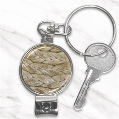 Boat Rope Close Up Texture Nail Clippers Key Chain