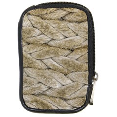 Boat Rope Close Up Texture Compact Camera Leather Case by dflcprintsclothing