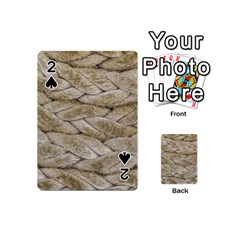 Boat Rope Close Up Texture Playing Cards 54 Designs (mini) by dflcprintsclothing