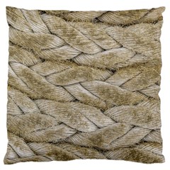 Boat Rope Close Up Texture Large Cushion Case (two Sides) by dflcprintsclothing