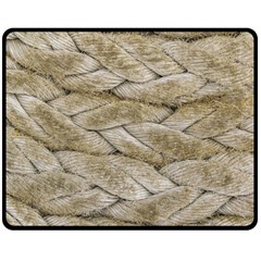 Boat Rope Close Up Texture Double Sided Fleece Blanket (medium) by dflcprintsclothing