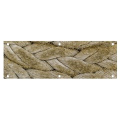 Boat Rope Close Up Texture Banner And Sign 6  X 2  by dflcprintsclothing