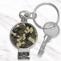 Camouflage Pattern Background Nail Clippers Key Chain by artworkshop