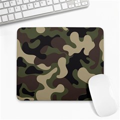 Camouflage Pattern Background Large Mousepad by artworkshop