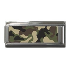 Camouflage Pattern Background Superlink Italian Charm (9mm) by artworkshop