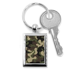 Camouflage Pattern Background Key Chain (rectangle) by artworkshop