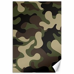 Camouflage Pattern Background Canvas 12  X 18  by artworkshop