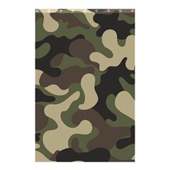 Camouflage Pattern Background Shower Curtain 48  X 72  (small)  by artworkshop