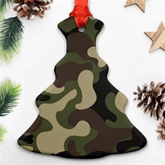 Camouflage Pattern Background Ornament (christmas Tree)  by artworkshop