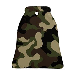 Camouflage Pattern Background Bell Ornament (two Sides) by artworkshop