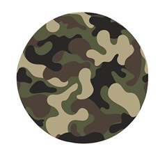 Camouflage Pattern Background Mini Round Pill Box by artworkshop