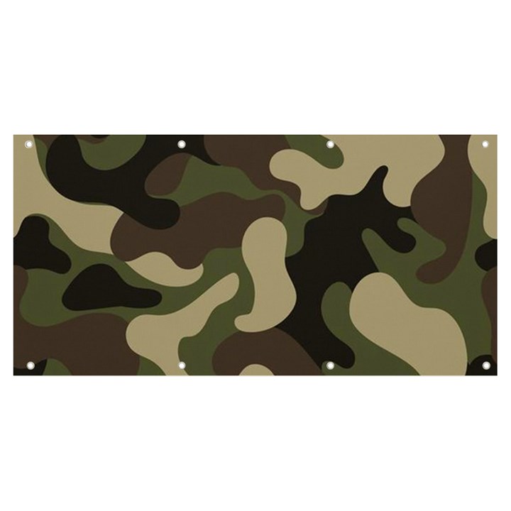 Camouflage Pattern Background Banner and Sign 8  x 4 