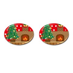 Christmas Room Cufflinks (oval)