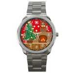 Christmas Room Sport Metal Watch Front