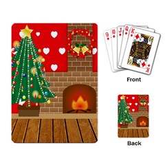 Christmas Room Playing Cards Single Design (rectangle) by artworkshop