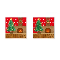 Christmas Room Cufflinks (square) by artworkshop