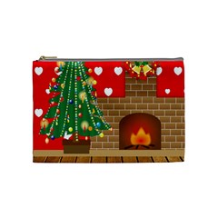 Christmas Room Cosmetic Bag (medium) by artworkshop