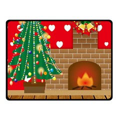 Christmas Room Fleece Blanket (small) by artworkshop