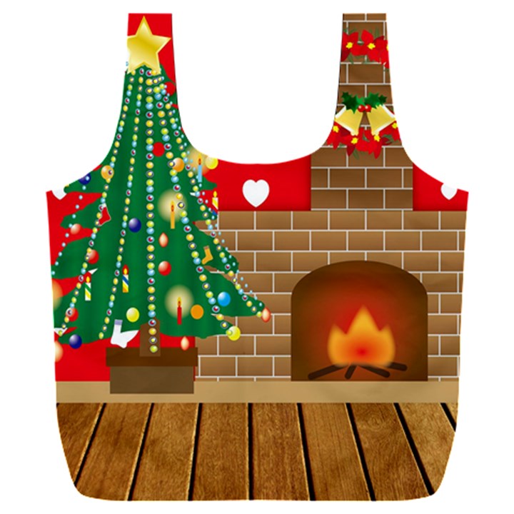 Christmas Room Full Print Recycle Bag (XXL)